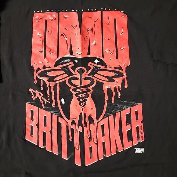 Britt Baker DMD T-Shirt Size 3XL All Elite Crate Exclusive AEW - Picture 2 of 4